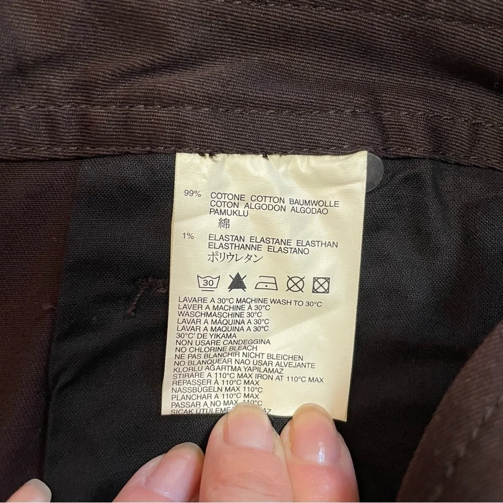 NWT New Diesel Straight Leg Cotton Brown Pants Size 24
